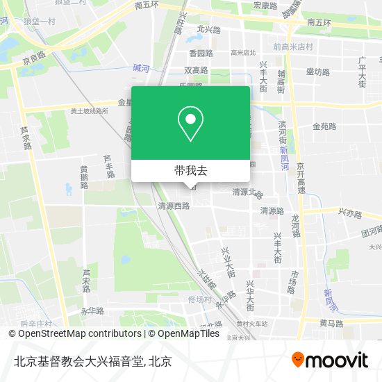 北京基督教会大兴福音堂地图