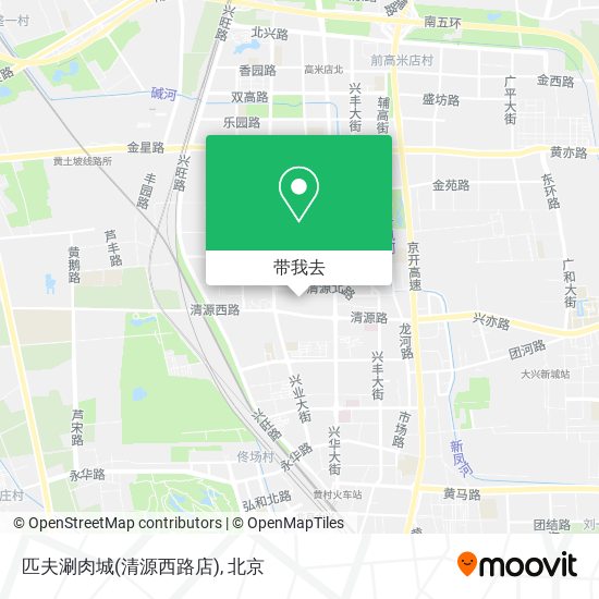 匹夫涮肉城(清源西路店)地图