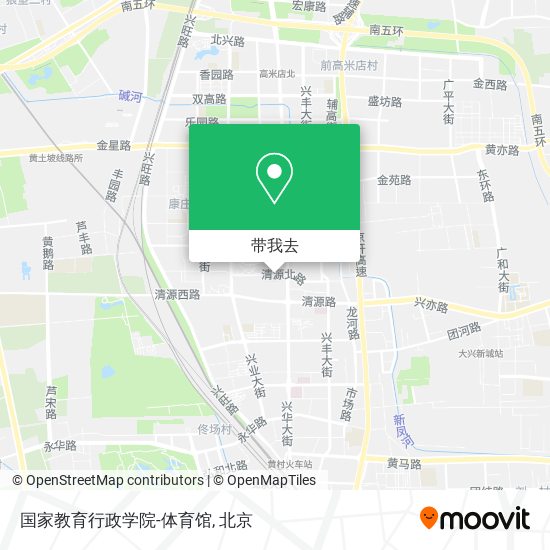 国家教育行政学院-体育馆地图