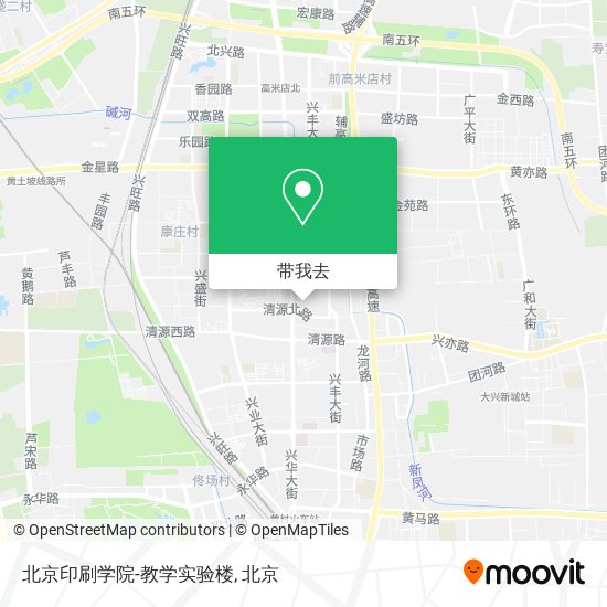 北京印刷学院-教学实验楼地图