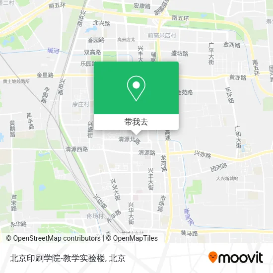 北京印刷学院-教学实验楼地图