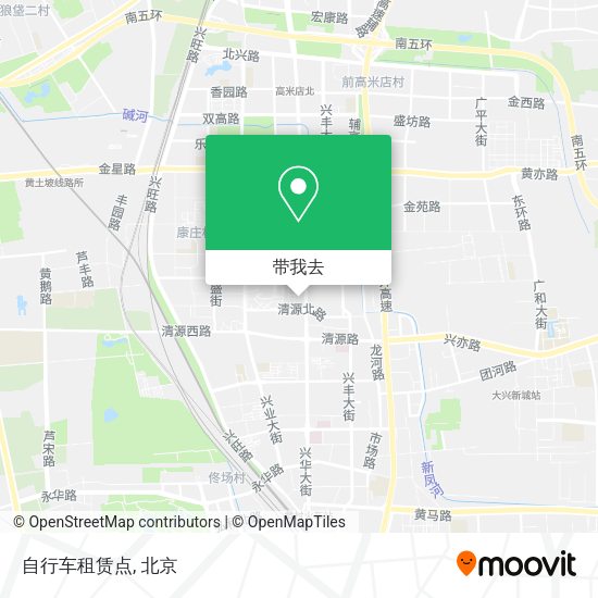 自行车租赁点地图