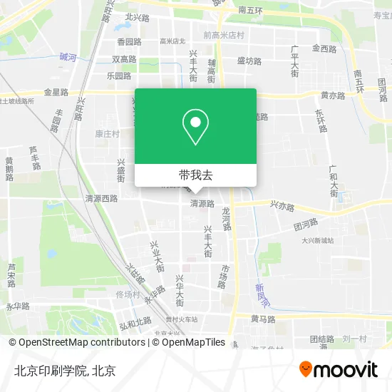 北京印刷学院地图