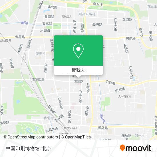 中国印刷博物馆地图