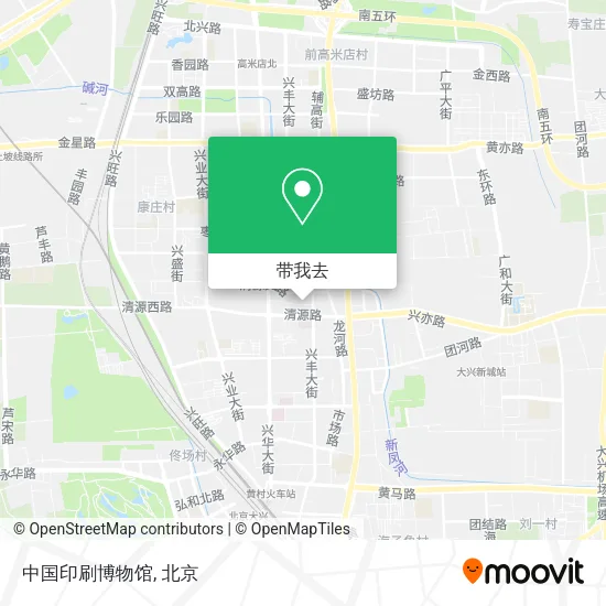 中国印刷博物馆地图