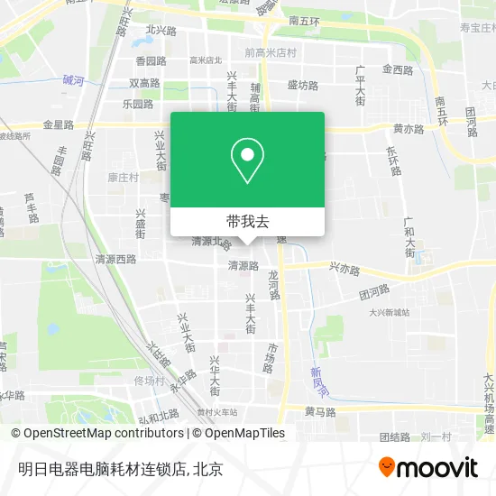 明日电器电脑耗材连锁店地图