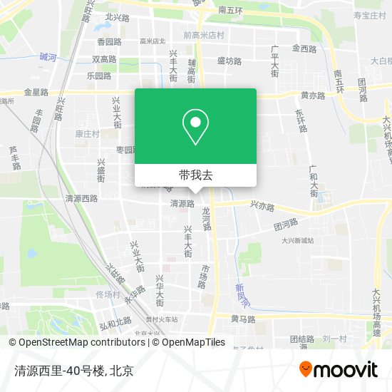 清源西里-40号楼地图