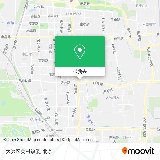 大兴区黄村镇委地图