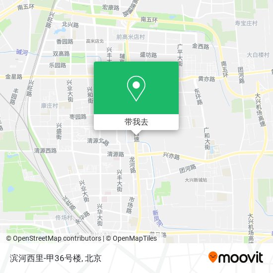 滨河西里-甲36号楼地图