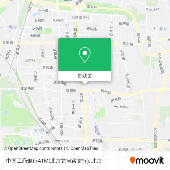 中国工商银行ATM(北京龙河路支行)地图