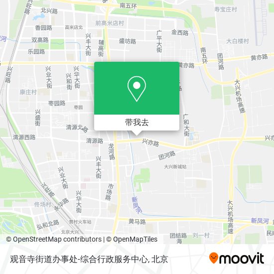 观音寺街道办事处-综合行政服务中心地图
