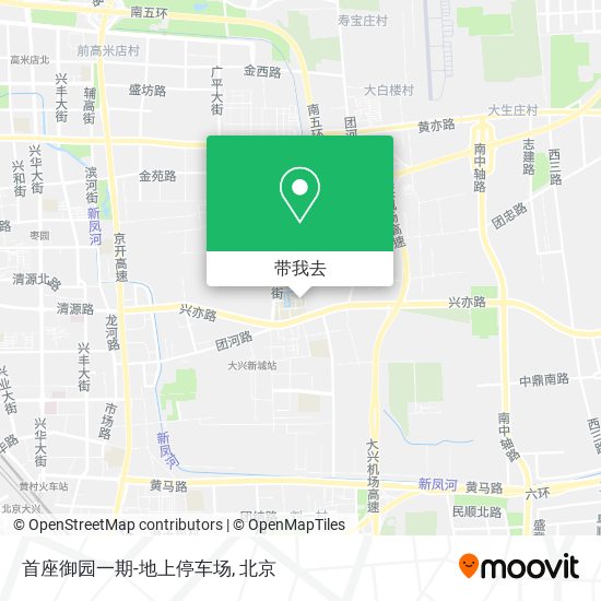 首座御园一期-地上停车场地图