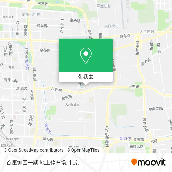 首座御园一期-地上停车场地图
