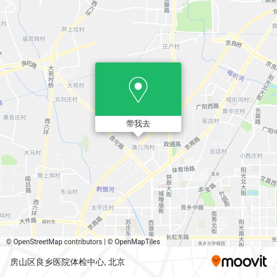 房山区良乡医院体检中心地图