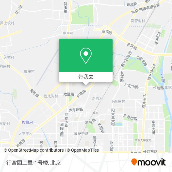 行宫园二里-1号楼地图