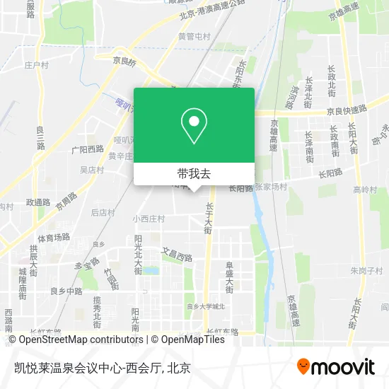 凯悦莱温泉会议中心-西会厅地图