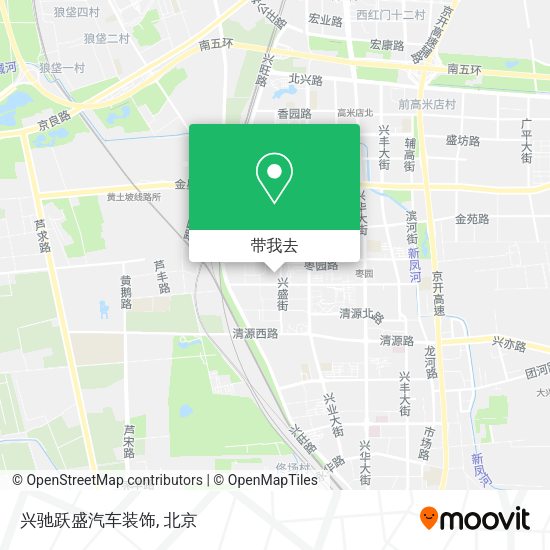 兴驰跃盛汽车装饰地图