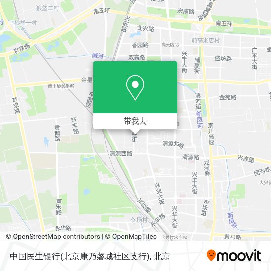 中国民生银行(北京康乃磬城社区支行)地图