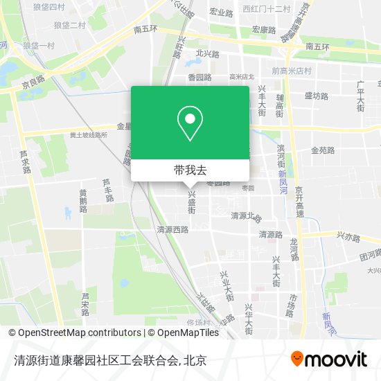 清源街道康馨园社区工会联合会地图