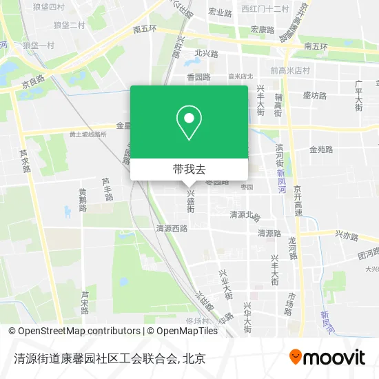 清源街道康馨园社区工会联合会地图