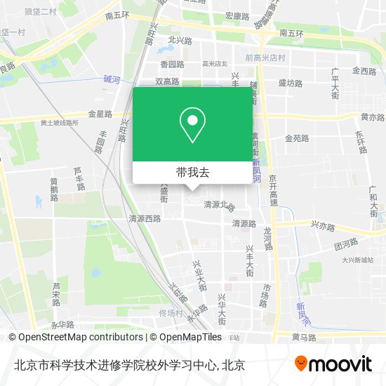 北京市科学技术进修学院校外学习中心地图