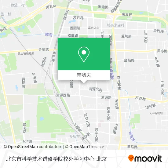 北京市科学技术进修学院校外学习中心地图