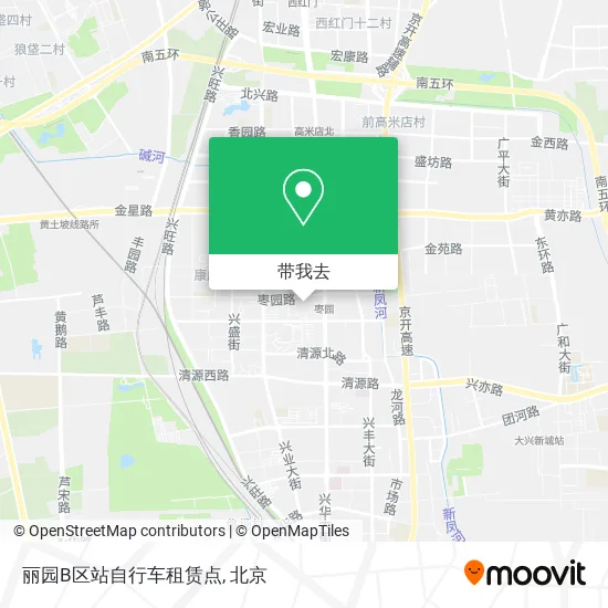 丽园B区站自行车租赁点地图