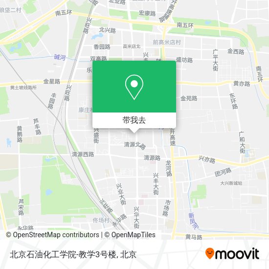北京石油化工学院-教学3号楼地图