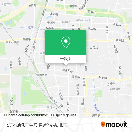 北京石油化工学院-实验2号楼地图