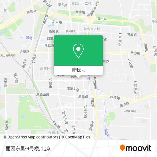 丽园东里-9号楼地图