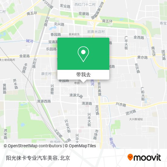 阳光徕卡专业汽车美容地图