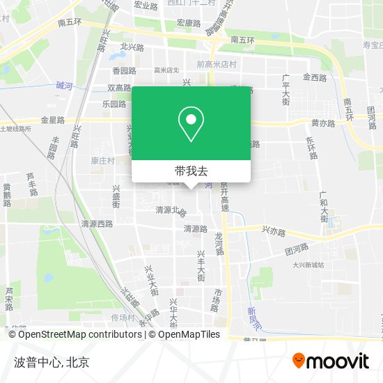 波普中心地图