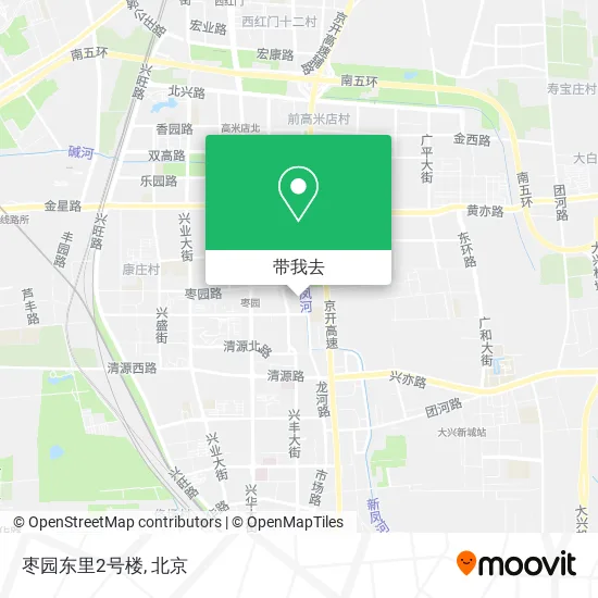 枣园东里2号楼地图