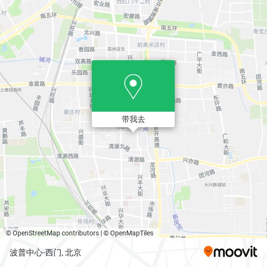 波普中心-西门地图