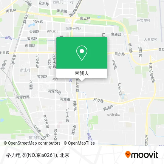 格力电器(NO.京a0261)地图
