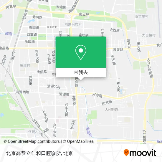 北京高恭立仁和口腔诊所地图