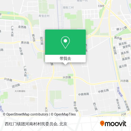 西红门镇团河南村村民委员会地图