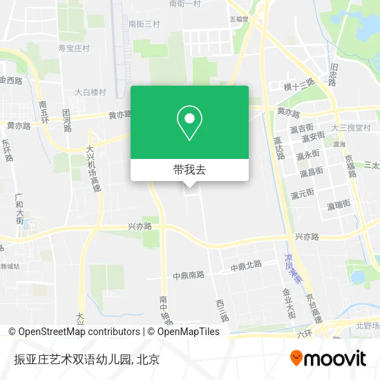 振亚庄艺术双语幼儿园地图
