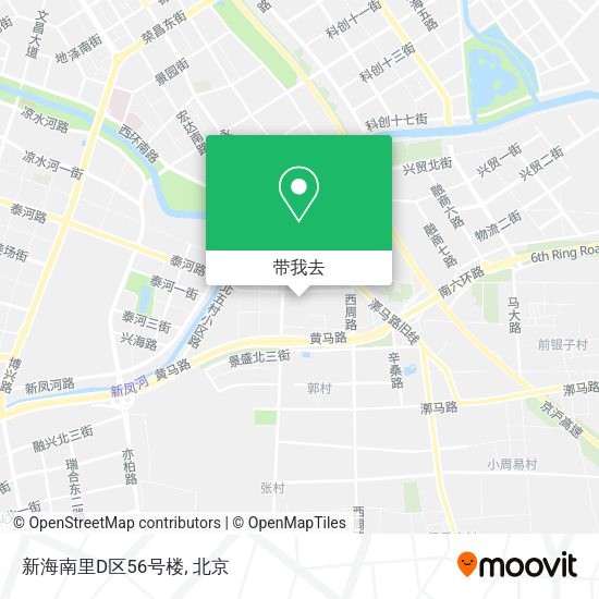 新海南里D区56号楼地图