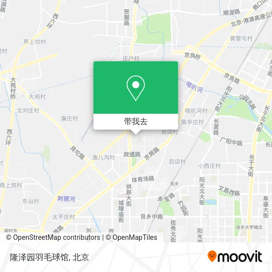 隆泽园羽毛球馆地图