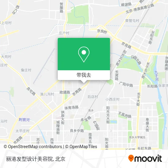丽港发型设计美容院地图