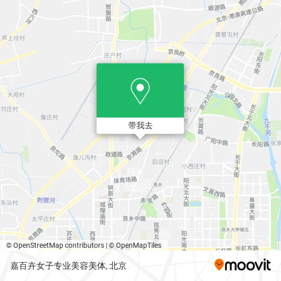 嘉百卉女子专业美容美体地图