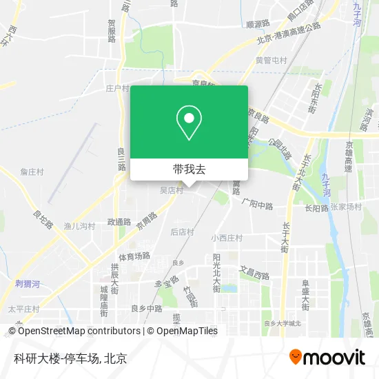 科研大楼-停车场地图