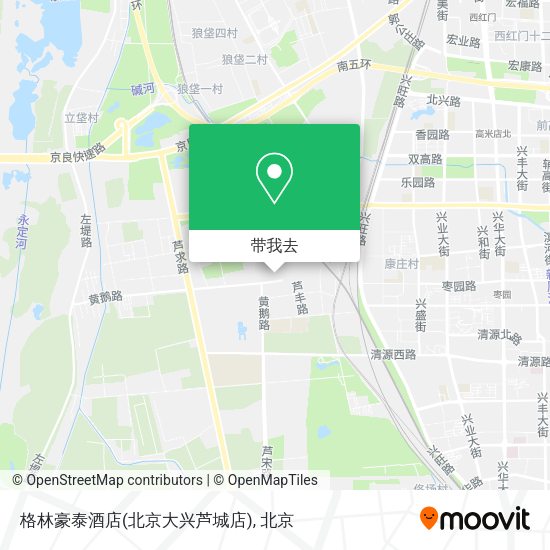 格林豪泰酒店(北京大兴芦城店)地图