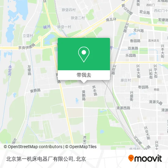 北京第一机床电器厂有限公司地图