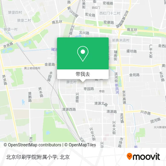 北京印刷学院附属小学地图