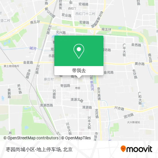 枣园尚城小区-地上停车场地图