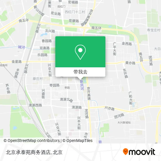 北京承泰苑商务酒店地图