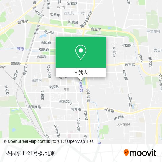 枣园东里-21号楼地图