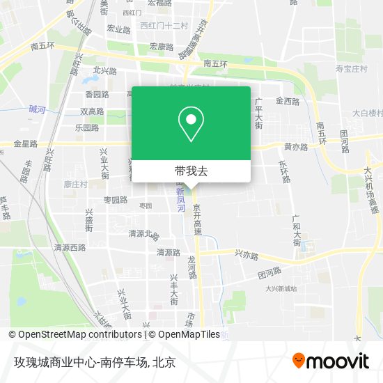 玫瑰城商业中心-南停车场地图